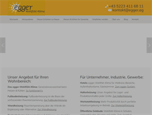 Tablet Screenshot of egger.ag